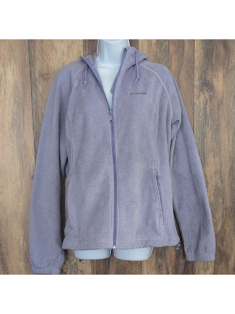Columbia Women's Lavender Fleece Hooded Full Zip Jacket XL                 M223